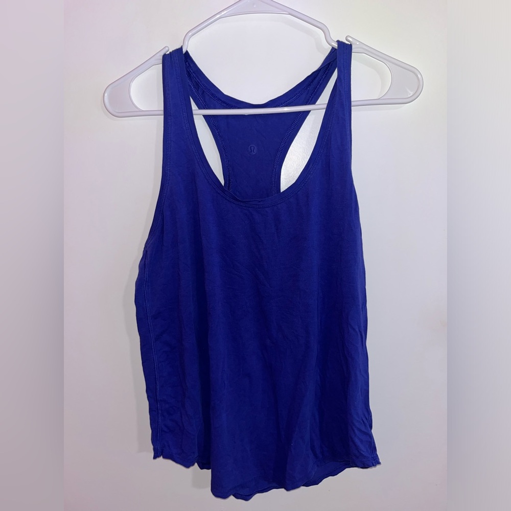 Royal blue lululemon tank top size 10